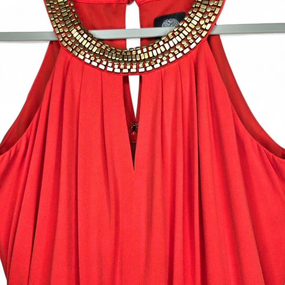 Vince Camuto Orange Jumpsuit. Small. Sleeveless. - Picture 4 of 13
